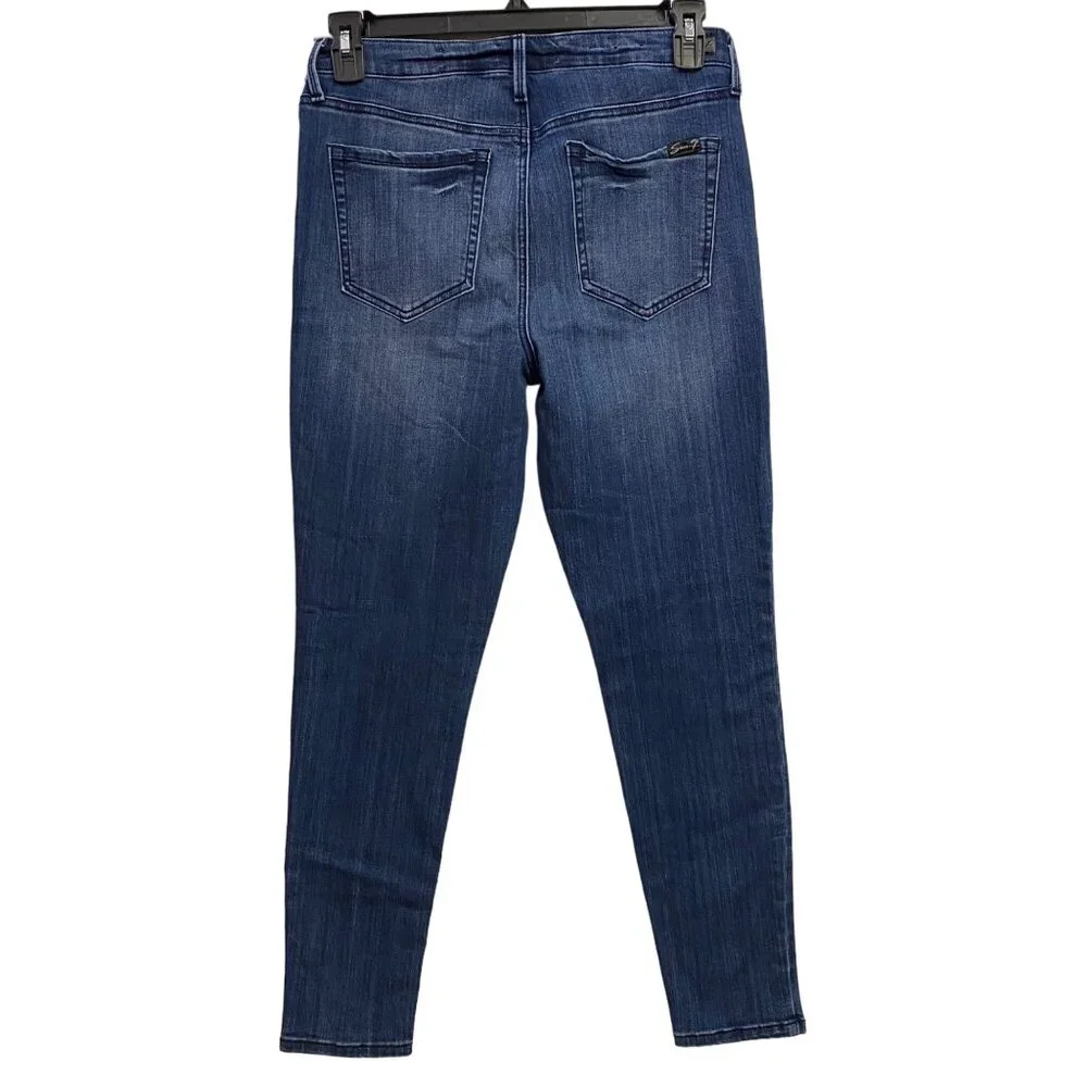 SEVEN 7‎ STONE EMBELLISHED POCKET SKINNY JEANS SIZE 12